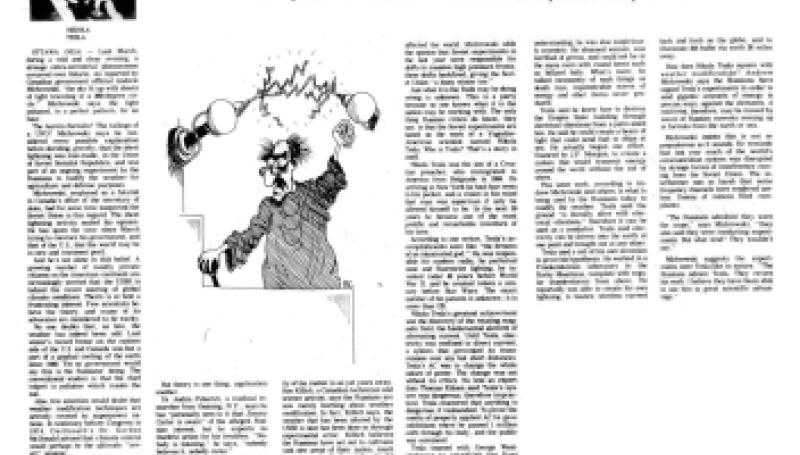 Preview of Nikola Tesla - Genius or Mad Scientist? article