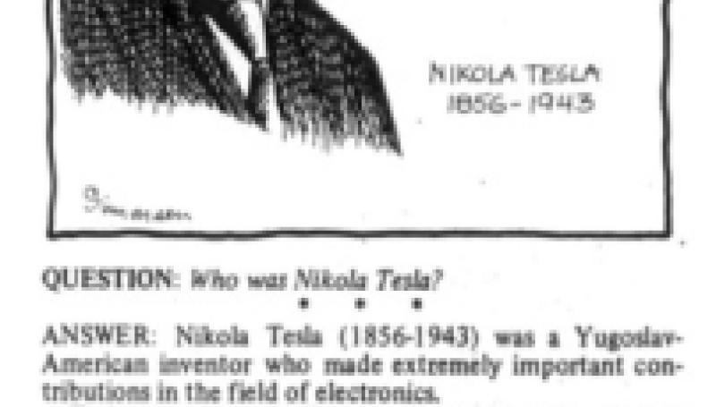 Preview of Junior Editor's Quiz on Nikola Tesla article