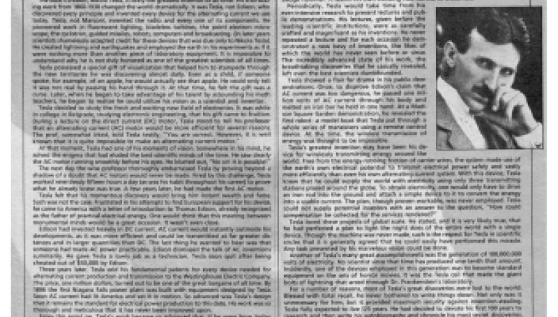Preview of Nikola Tesla: The Greatest Inventor of All Time? article