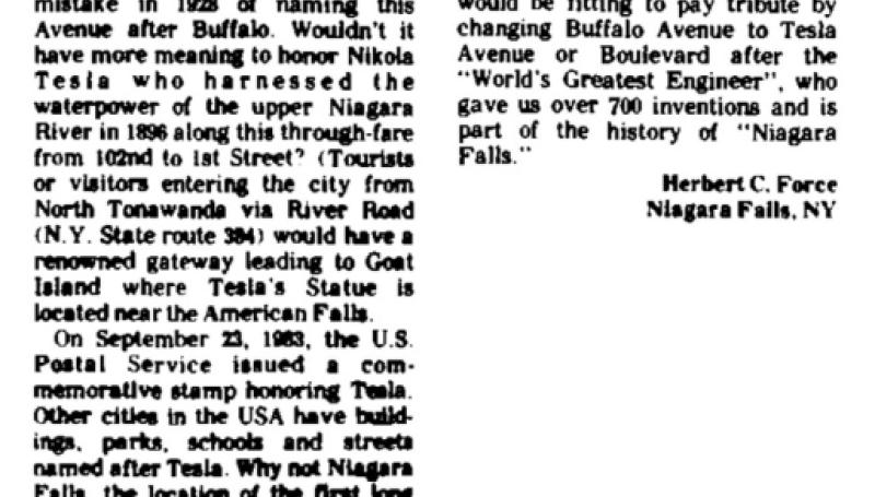 Preview of Tesla Ave.? article