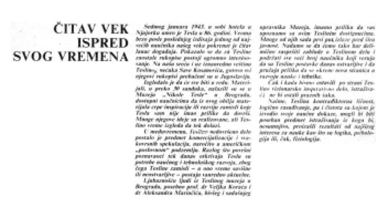 Preview of A Whole Century Ahead of His Time article