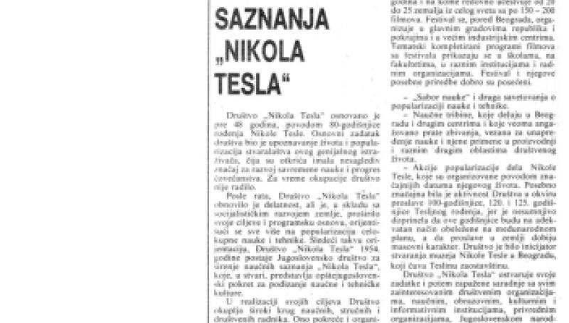 Preview of Association of Societies for the Dissemination of Scientific Knowledge “Nikola Tesla” article