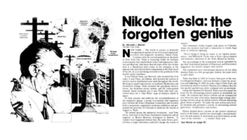 Preview of Nikola Tesla - The Forgotten Genius article