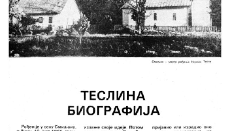 Preview of Nikola Tesla's Biography article