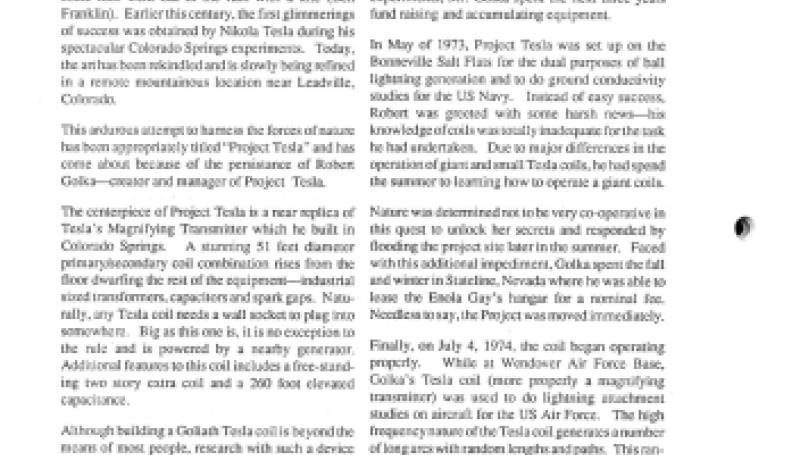 Preview of Inside Project Tesla  article