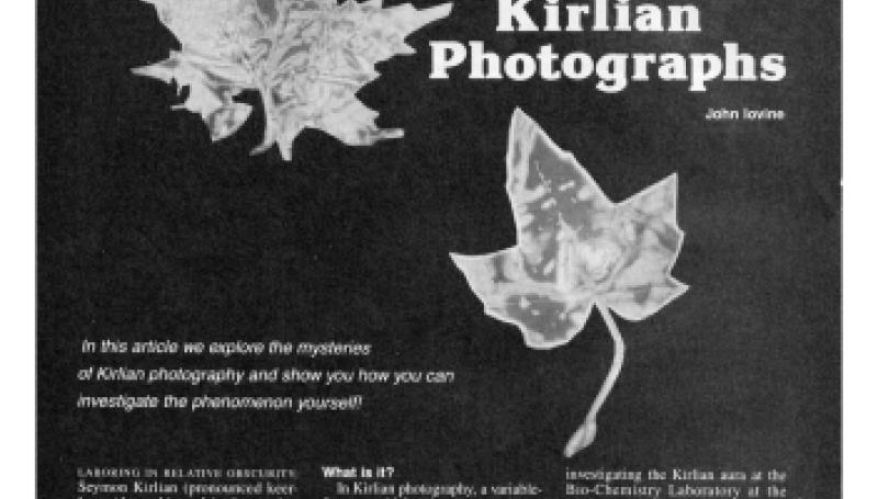 Preview of Make Kirlian Photographs article