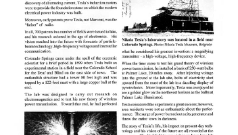 Preview of Museum Honors Visionary Work of Nikola Tesla article