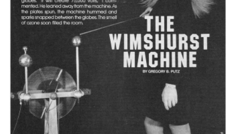 Preview of The Wimshurst Machine article