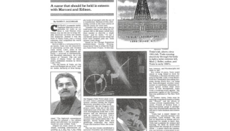 Preview of Shedding Light on a Neglected Genius (Feb. 23, 1997) article