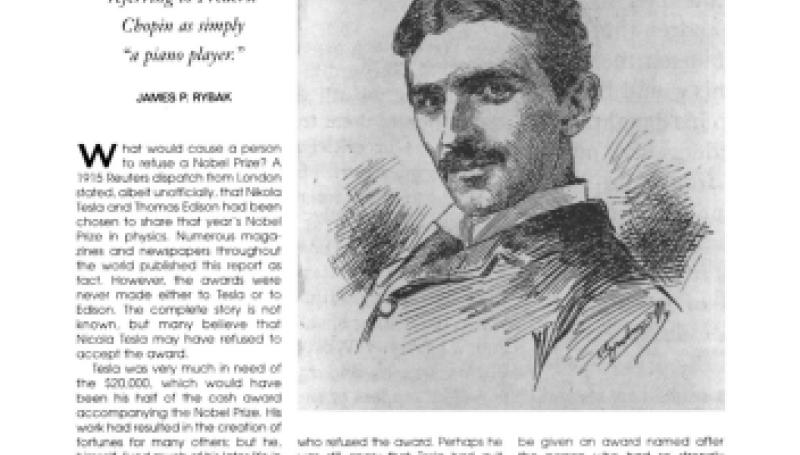 Preview of Nikola Tesla: Scientific Savant article
