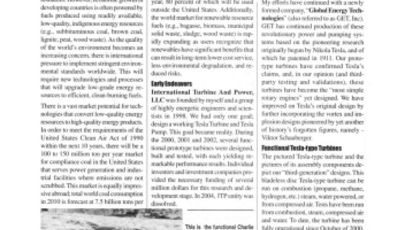 Preview of Tesla and Schauberger Based Technologies article