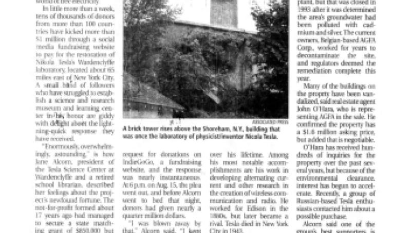 Preview of Web Comic Helps Fuel Donations to Tesla's Lab article