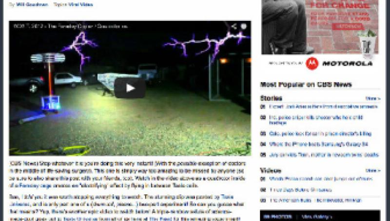 Preview of Quadrotor flying between Tesla coils is literally electrifying article