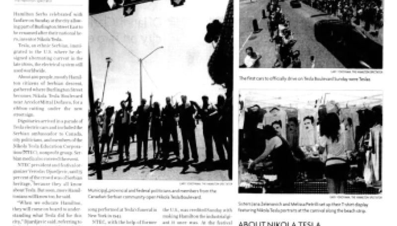 Preview of Street Named for Electrifying Inventor Nikola Tesla article