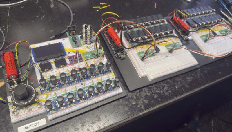 Dual 16-Channel Pico 2 I2C Slave Tesla Swarm Prototype