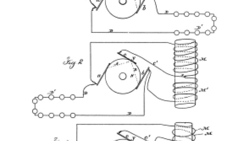 Nikola Tesla U.S. Patent 336,961 - Regulator for Dynamo-Electric Machines - Image 1
