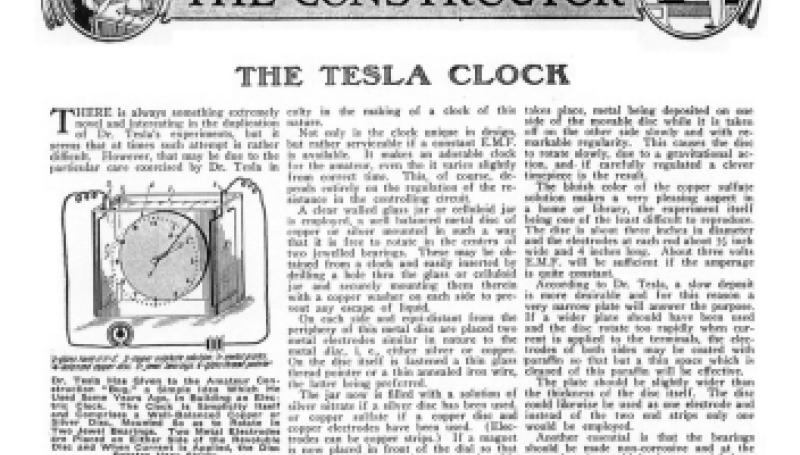 Preview of The Tesla Clock plan