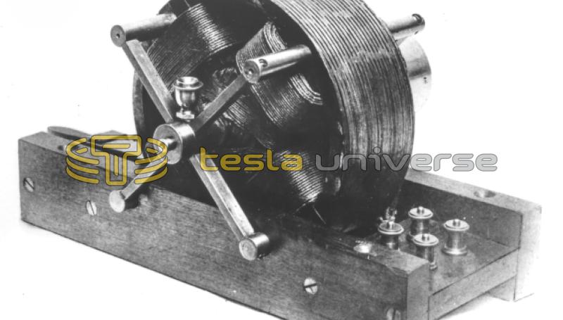 The first Nikola Tesla alternating current induction motor