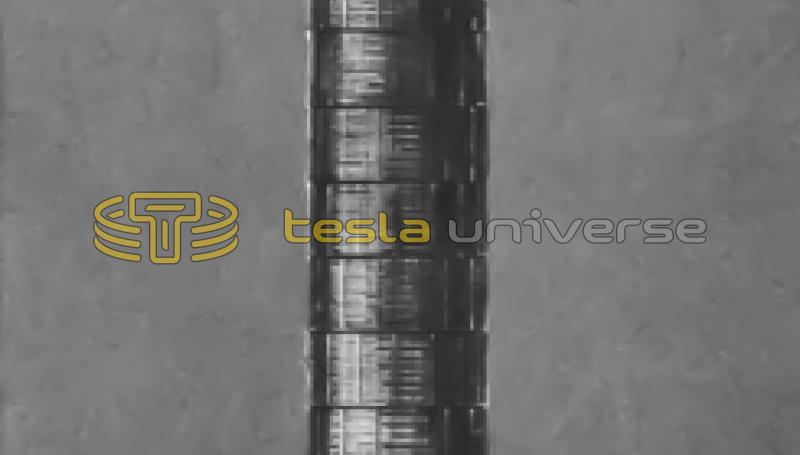 Artist's representation of Tesla's particle beam weapon