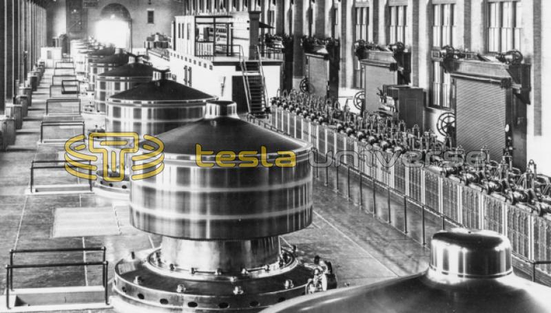 Tesla Westinghouse 5000KW generators of Niagara Falls