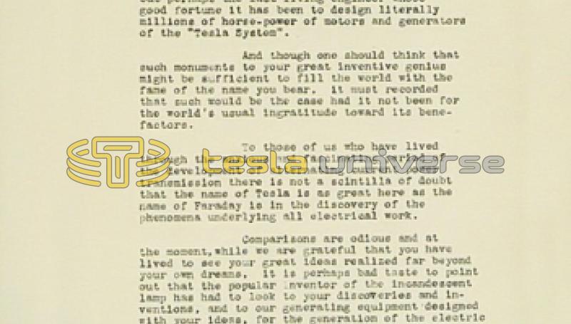 June 3rd, 1931 letter from B.A. Behrend to Nikola Tesla