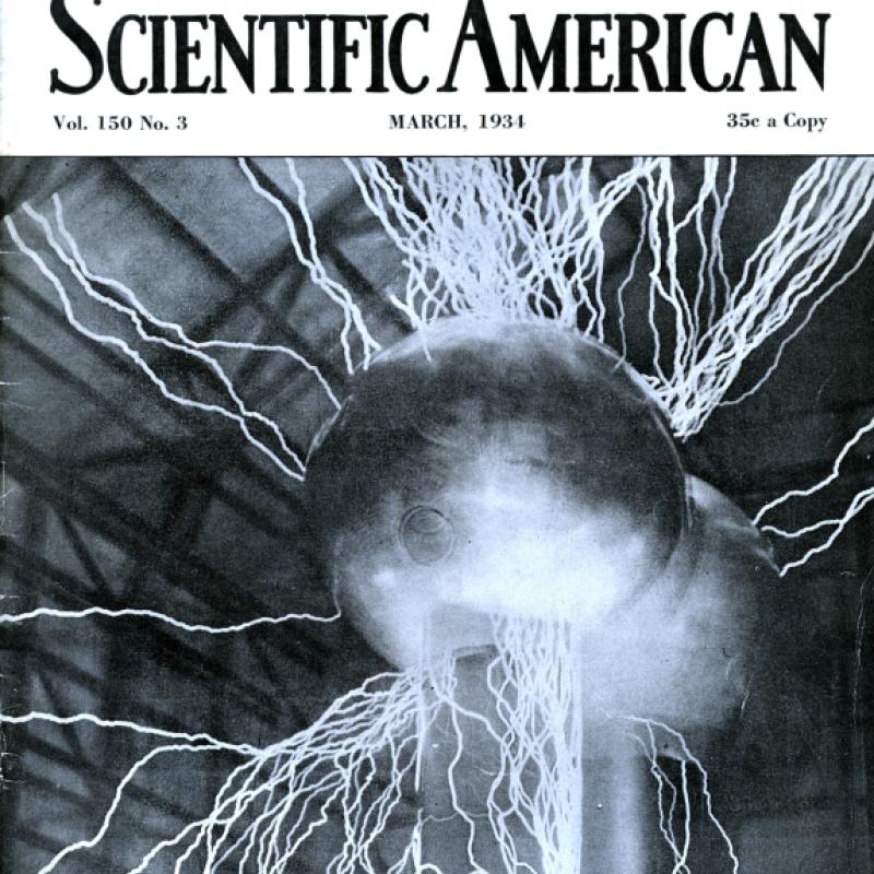 Scientific American cover (Possibilities of Electro-Static Generators)