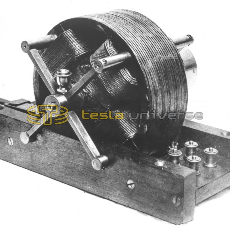 The first Nikola Tesla alternating current induction motor
