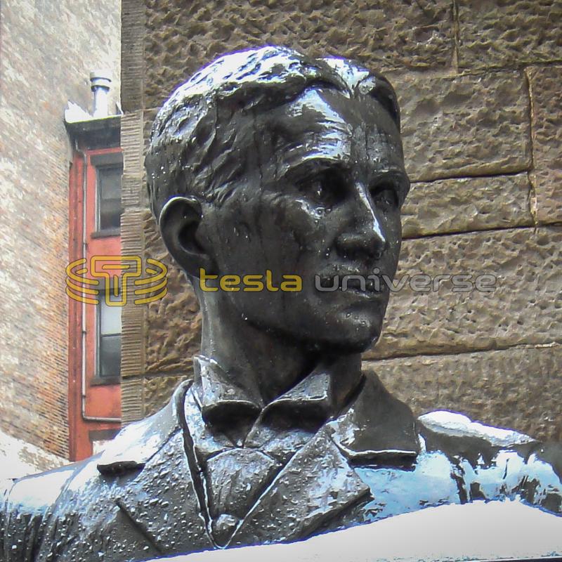 Tesla statue at St. Sava Cathedral in New York City