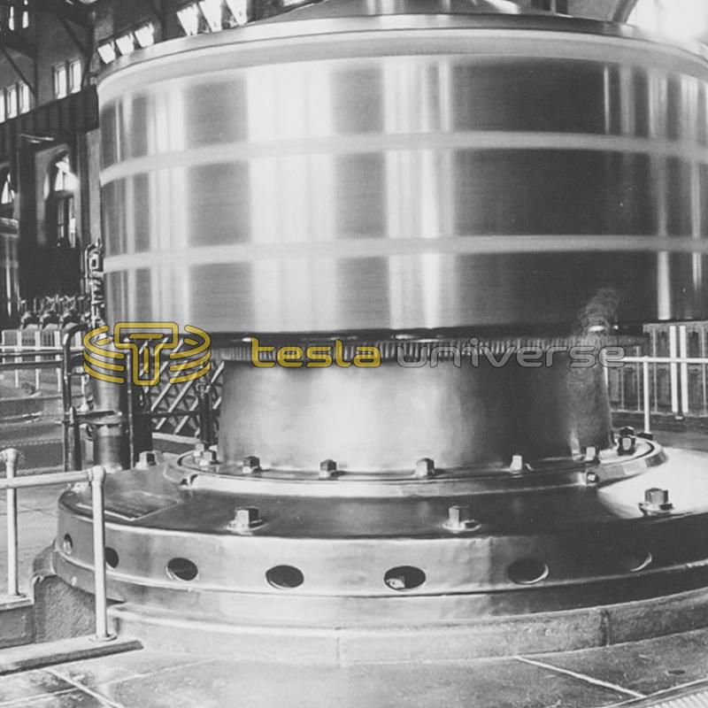 One of the original Westinghouse-Tesla generators from Niagara Falls