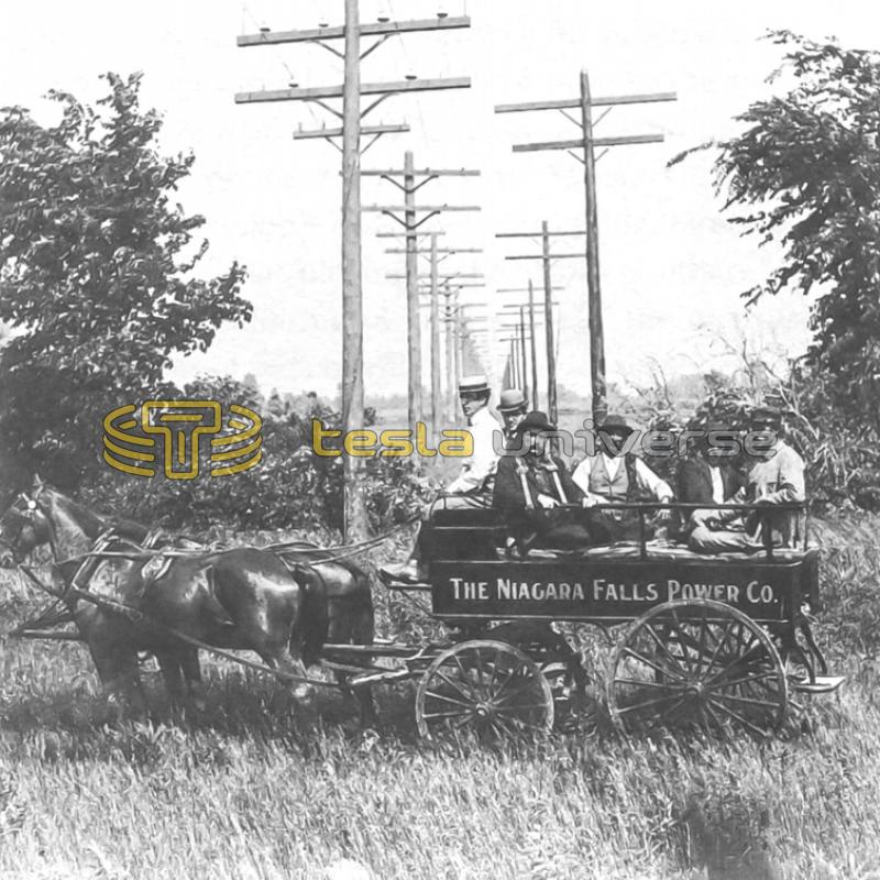 The Niagara Falls Power Company with Buffalo transmission lines