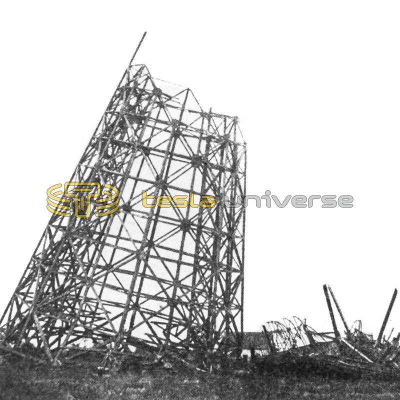 The Wardenclyffe tower after the second dynamiting