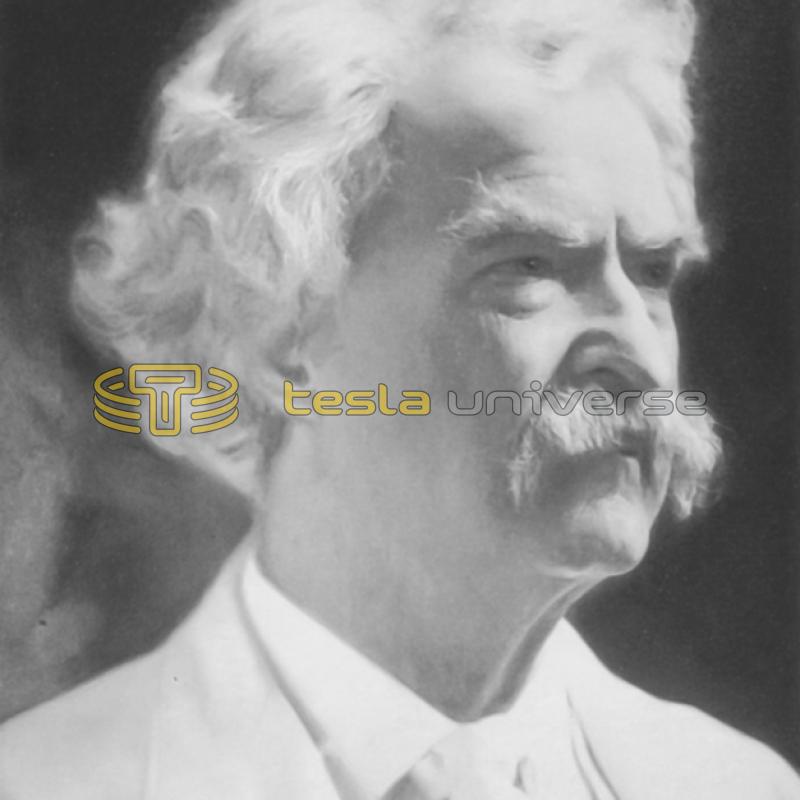 Samuel Langhorne Clemens, better known as Mark Twain, close friend of Tesla