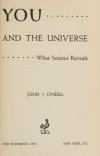 You and the Universe: What Science Reveals - Front cover