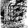 The fire of Tesla's New York laboratory at South 5th Ave.