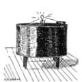 Drawing of Tesla's tuning table