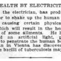Preview of Health by Electricity article