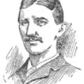 Drawing of Nikola Tesla from 1896
