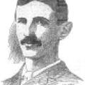 Illustration of Nikola Tesla from 1897 newspaper article