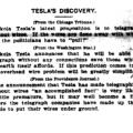 Preview of Tesla's Discovery (June 10, 1897) article