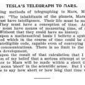 Preview of Tesla's Telegraph to Mars article