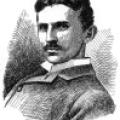 Illustration of Nikola Tesla from 1897