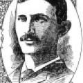 Sketch of Nikola Tesla from 1897 article
