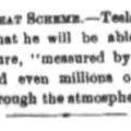 Preview of Tesla's Great Scheme article