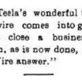 Preview of When Tesla's Wonderful Telegraphy Without Wire Comes into General Use article