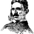 Illustration of Nikola Tesla from 1899