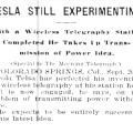 Preview of Tesla Still Experimenting article
