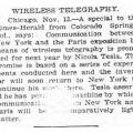Preview of Wireless Telegraphy - New York to Paris article