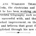 Preview of Tesla and Wireless Telegraphy - Marked Improvement article