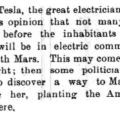 Preview of Mr. Tesla Gives His Opinion article