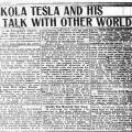Preview of Nikola Tesla and His Talk With Other Worlds article